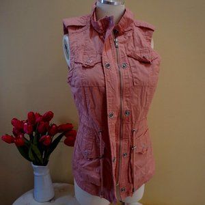 Safari womens vest color pink
